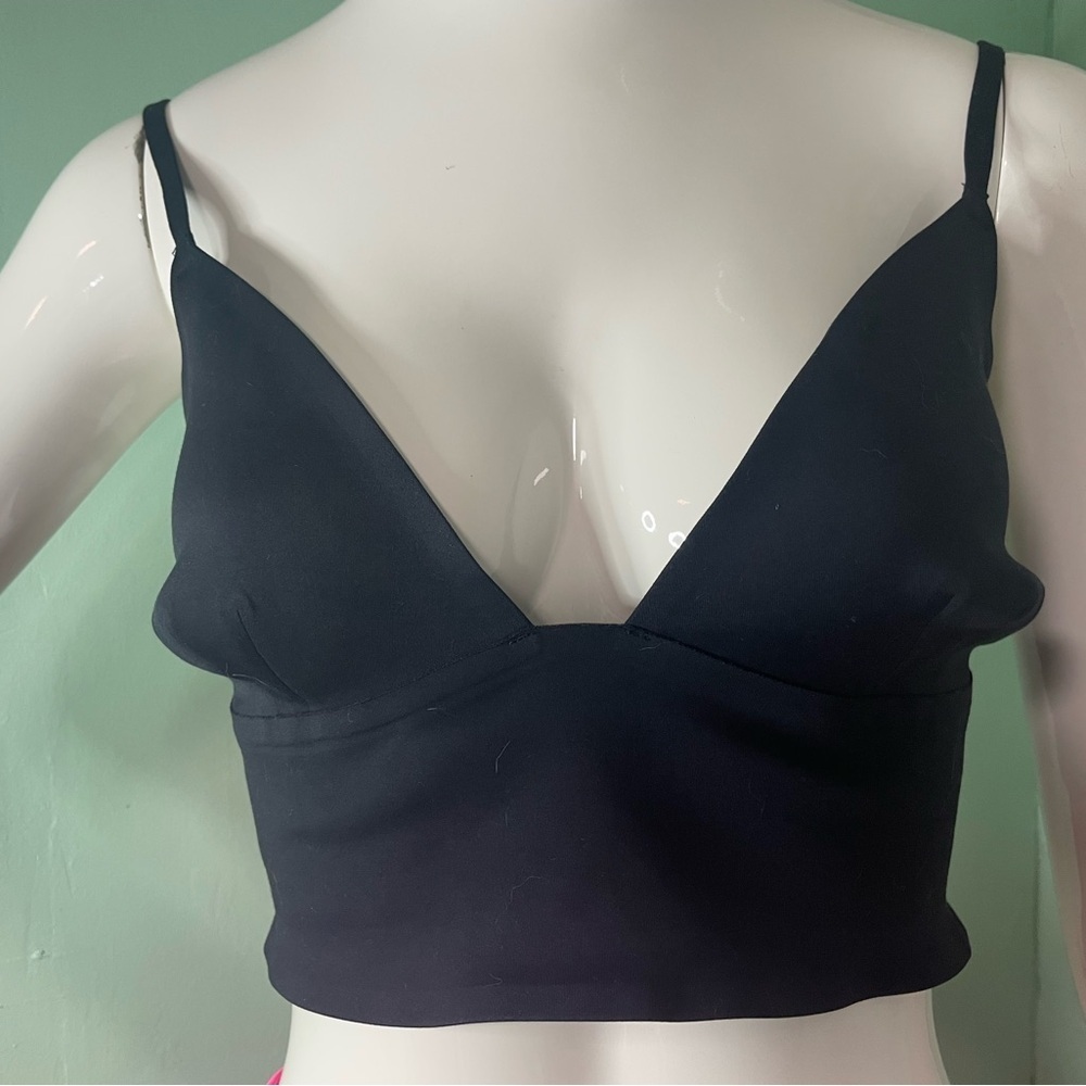 Free People Black Longline Wire Free Bra Intimates​